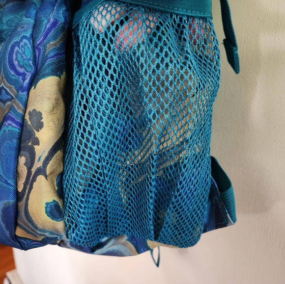 Jansport Backpack Main Campus Marble Mood Deep Lake Blues Greens NWT